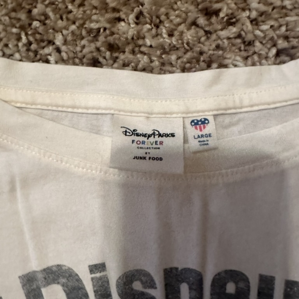 Disney Junk Food Clothing White Fantasyland Tee Peter Pan - Picture 4 of 5